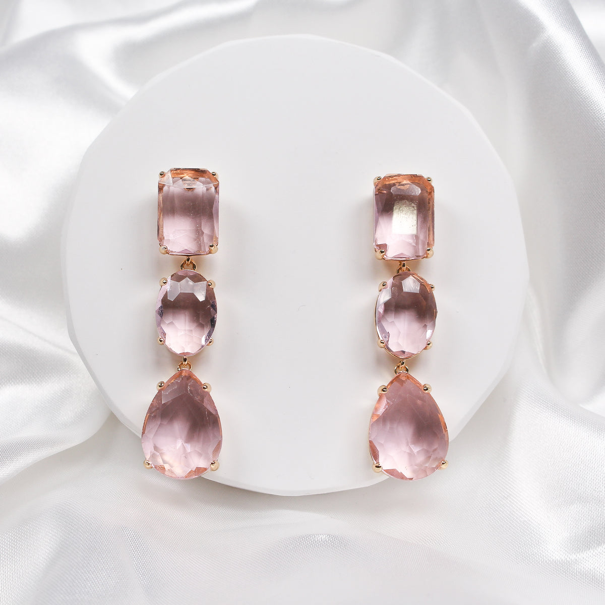 AMALFI EARRINGS PINK - Black & Bloom