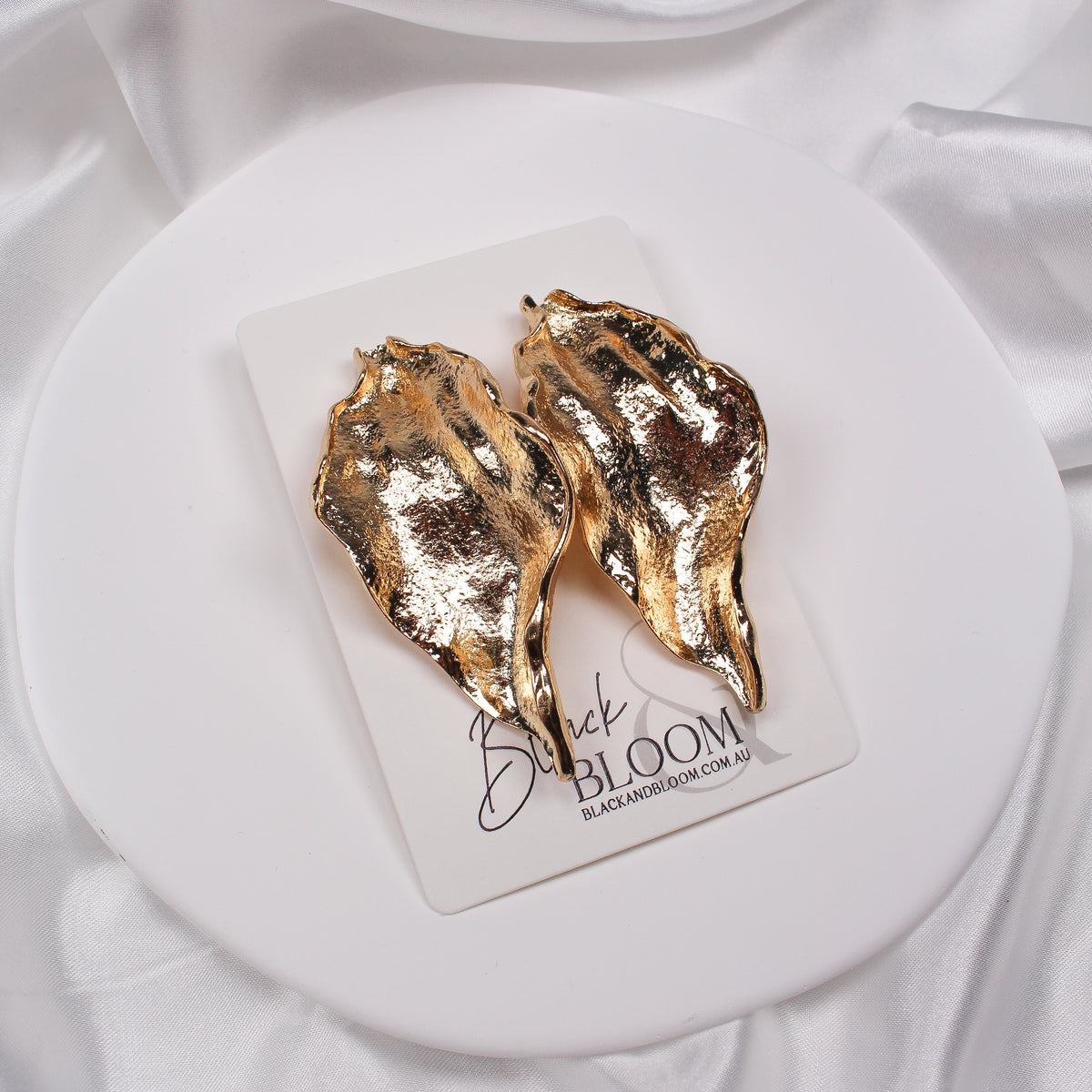 COVE EARRINGS - GOLD - Black & Bloom