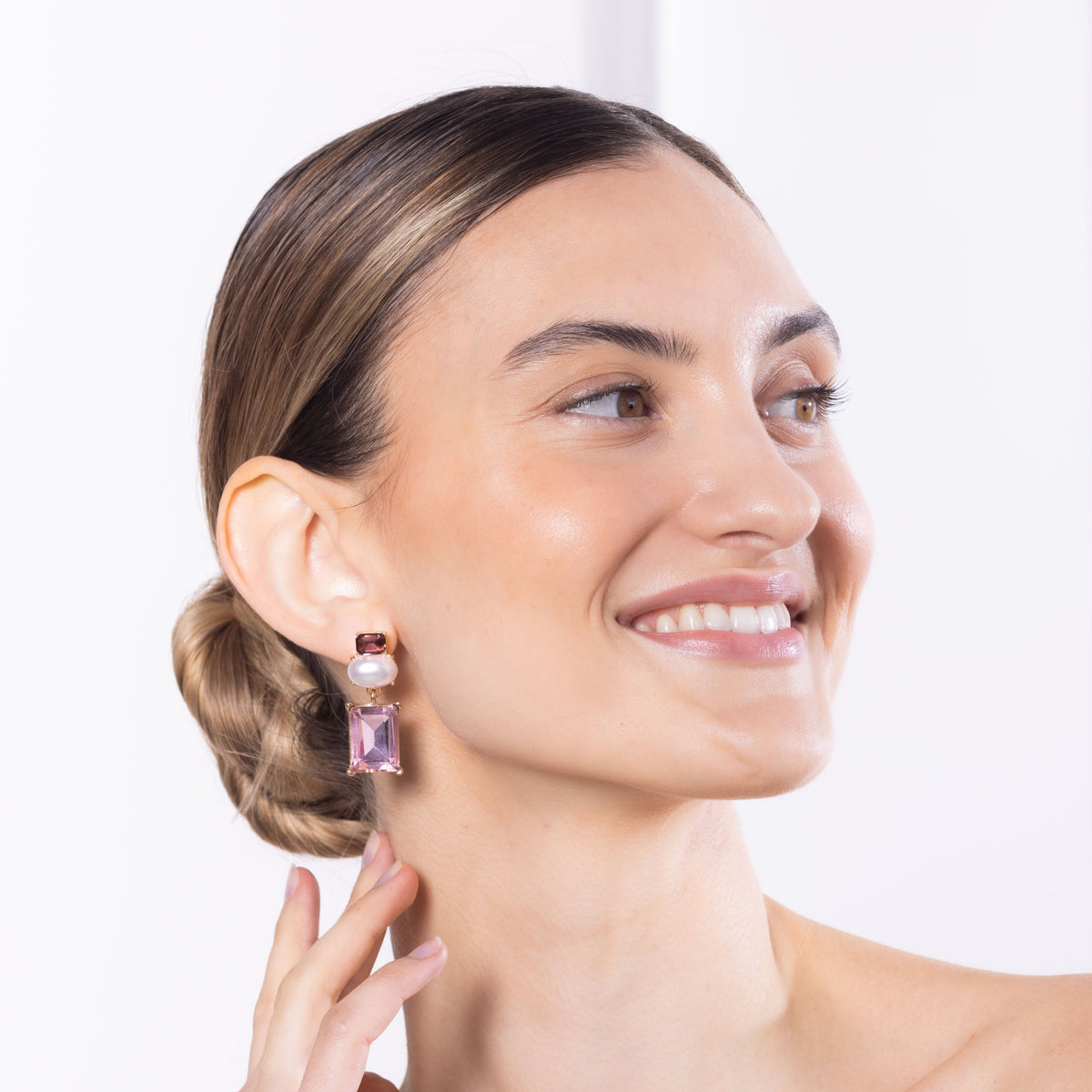 MILANI EARRINGS - Black & Bloom