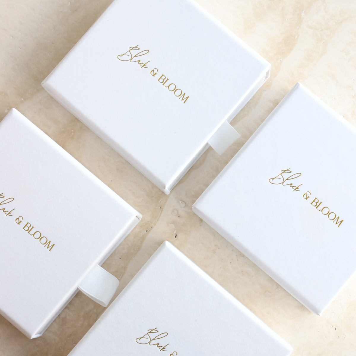 Gift Box & Pouch Set - Black & Bloom