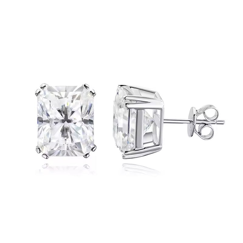EMERALD MOISSANITE EARRINGS - Black & Bloom