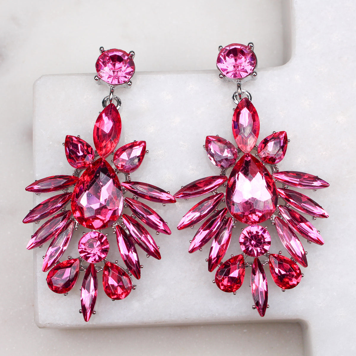 HAYLEY EARRINGS - Black & Bloom
