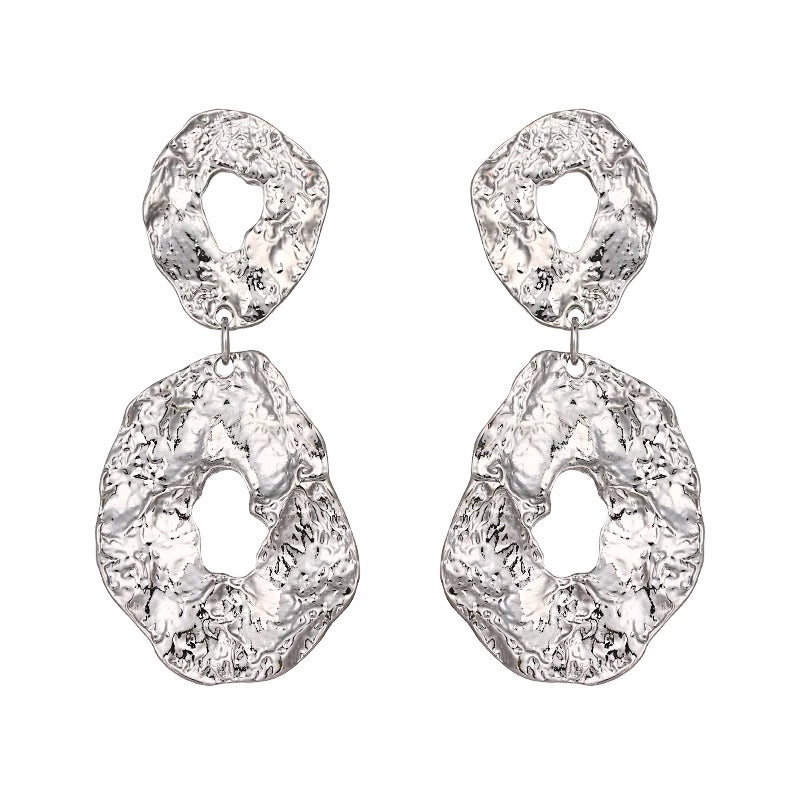 SORRENTO EARRINGS SILVER - Black & Bloom