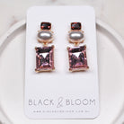 MILANI EARRINGS - Black & Bloom