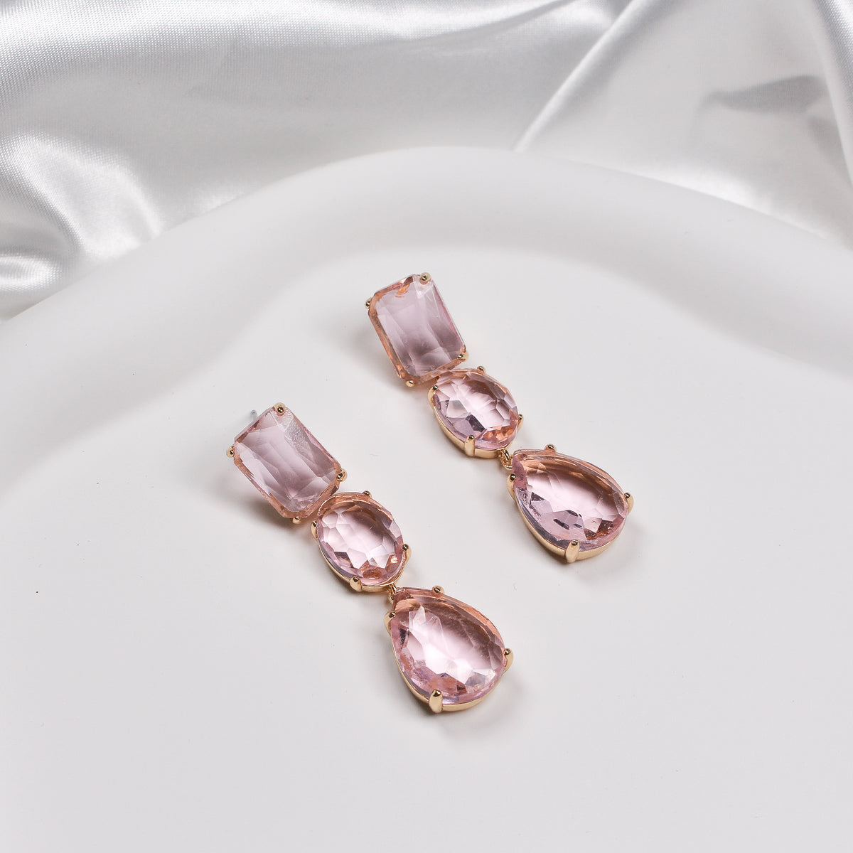 AMALFI EARRINGS PINK - Black & Bloom