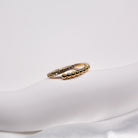 SERENA RING GOLD - Black & Bloom