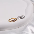 SERENA RING SILVER - Black & Bloom