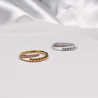 SERENA RING GOLD - Black & Bloom