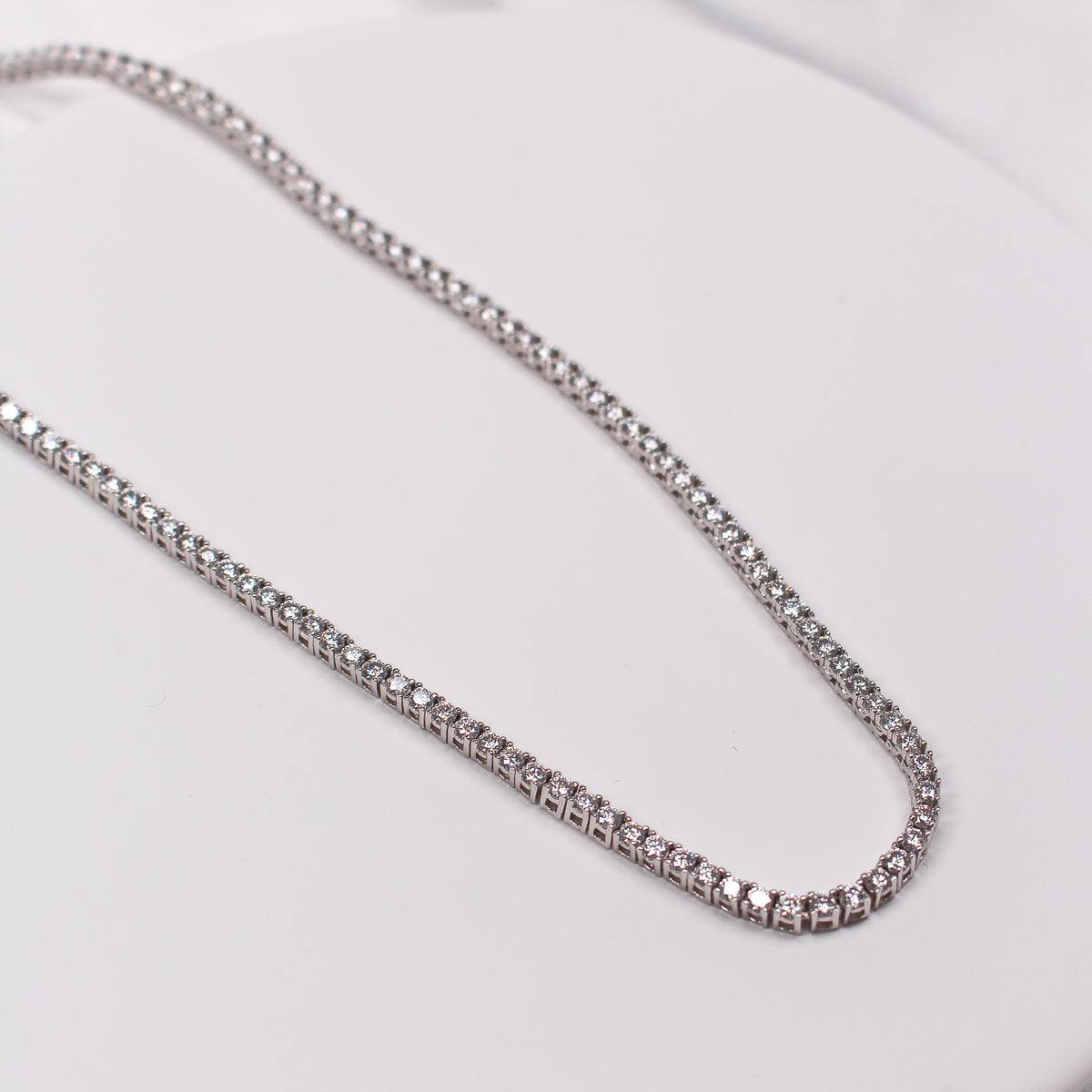TENNIS NECKLACE - MOISSANITE - Black & Bloom