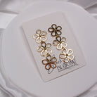 FLEUR EARRINGS - GOLD - Black & Bloom