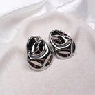 STEELE EARRINGS - Black & Bloom