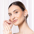 EMERALD MOISSANITE EARRINGS - Black & Bloom