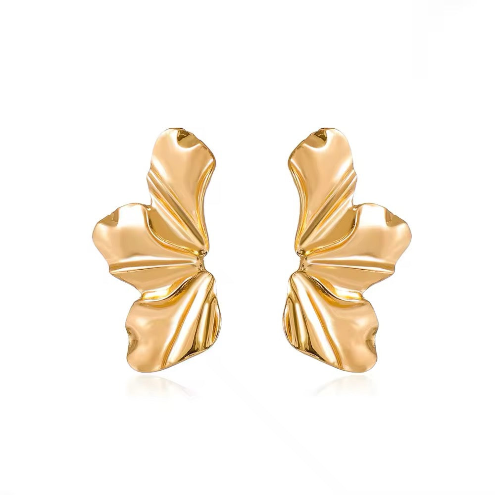 OLIVIA - GOLD (CLIP ON) - Black & Bloom
