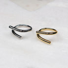 MAEVE RING GOLD - Black & Bloom