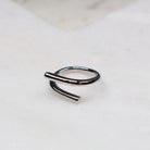 MAEVE RING SILVER - Black & Bloom