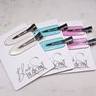 NO CREASE HAIR CLIPS - Black & Bloom