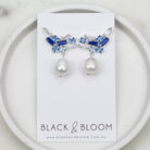 TIA EARRINGS BLUE - Black & Bloom