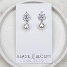 ALAIA EARRINGS - Black & Bloom
