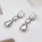 AMALFI EARRINGS SILVER - Black & Bloom