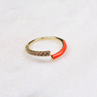 LOUISA RING ORANGE - Black & Bloom