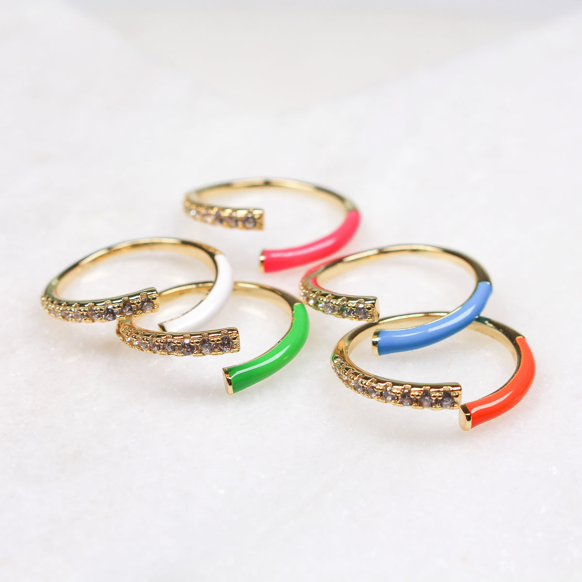 LOUISA RING BLUE - Black & Bloom