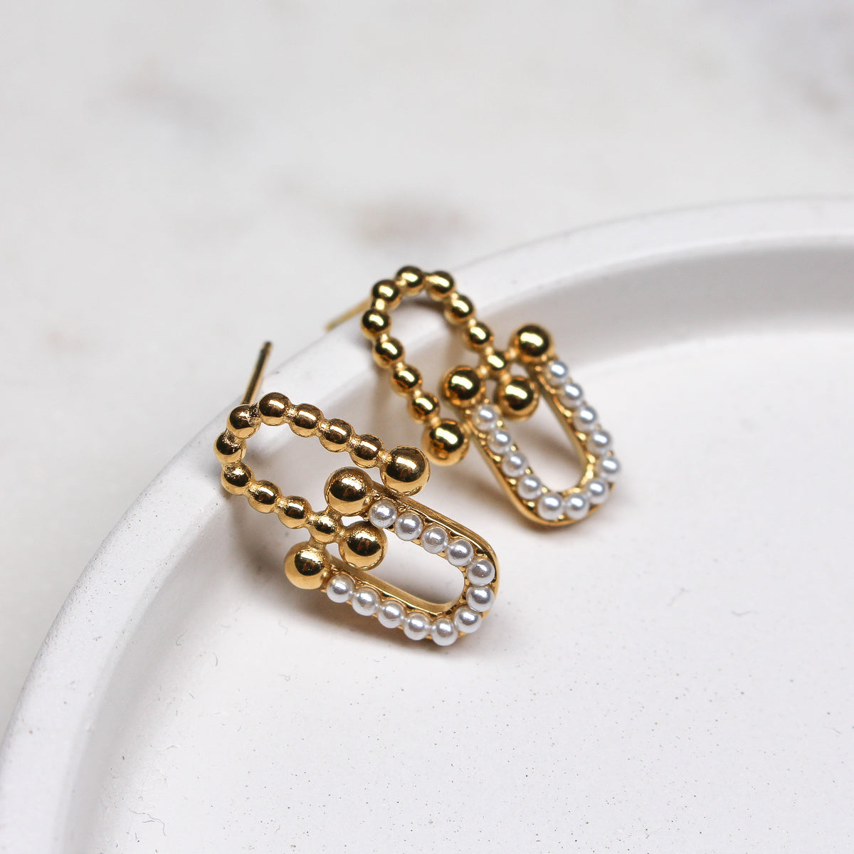 WILLOW EARRINGS - Black & Bloom