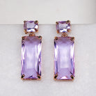 ROSALIA EARRINGS PURPLE - Black & Bloom