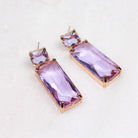 ROSALIA EARRINGS PURPLE - Black & Bloom