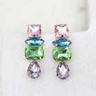 AUDREY EARRINGS - Black & Bloom