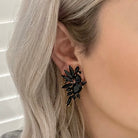 RAMONA EARRINGS NOIR - Black & Bloom