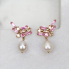 TIA EARRINGS PINK - Black & Bloom